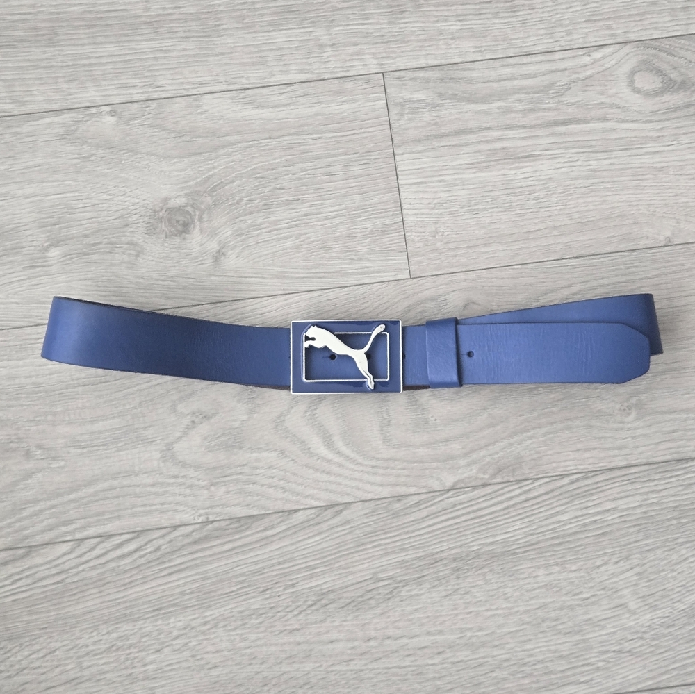 Puma Men's Blue Belt with Iconic Logo